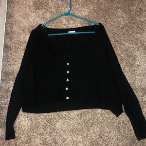 Black cardigan